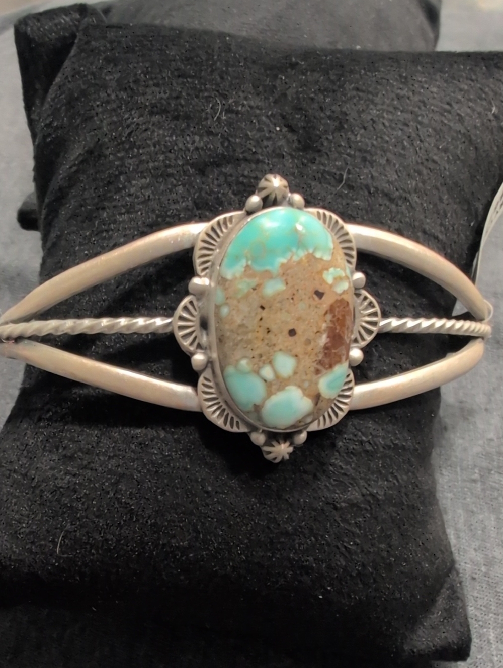 Sterling Silver Dry Creek Turquoise Cuff